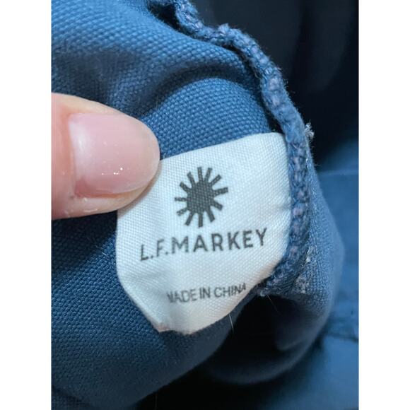 L.F. Markey Wilder Trouser Utility Workwear Wide Straight Leg Blue Gray Womens 8 - Picture 4 of 6